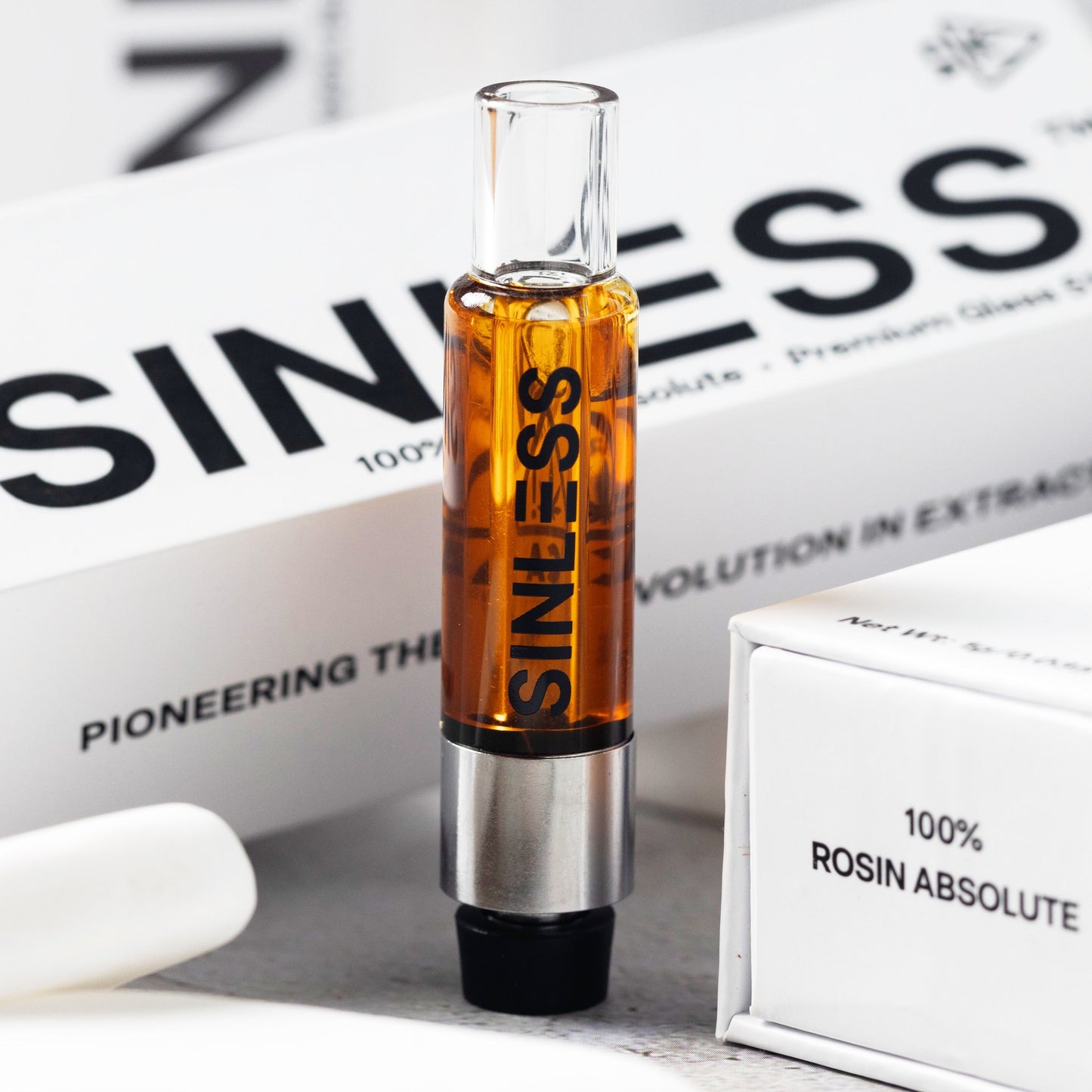 Premium 1G: Glass 510 Rosin Absolute Cart